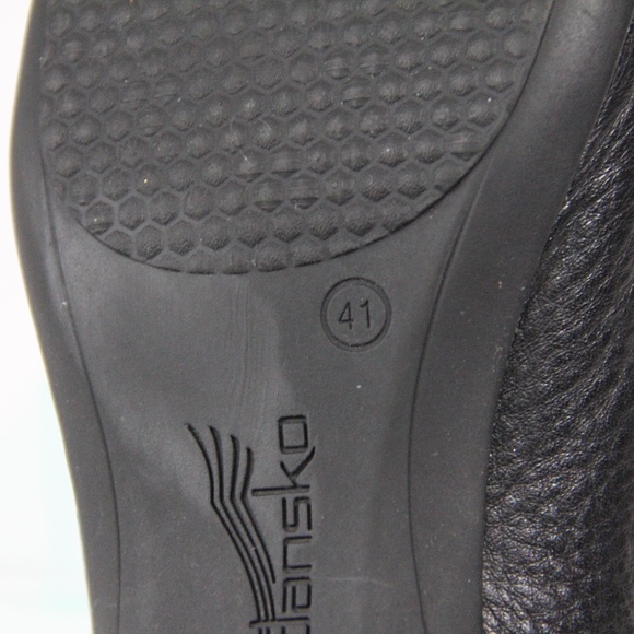Dansko Franny Slip on Shoes Women Black Leather Loafer EU 41 Flat - Picture 10 of 10